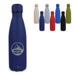 Borraccia termica in acciaio inox riciclato con finitura soft touch 500 ml