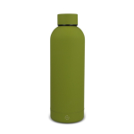 Bottiglia termica in acciaio inox riciclato con chiusura antigoccia 500 ml color verde oliva