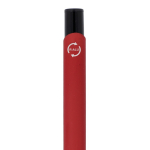 Penna in alluminio riciclato con clip nero e inchiostro blu color rosso sesta vista
