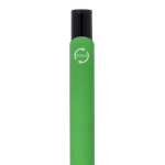 Penna in alluminio riciclato con clip nero e inchiostro blu color verde sesta vista