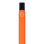 Penna in alluminio riciclato con clip nero e inchiostro blu color arancione sesta vista