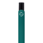 Penna in alluminio riciclato con clip nero e inchiostro blu color verde scuro sesta vista