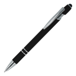 Penna in alluminio riciclato con clip robusta e inchiostro blu color nero
