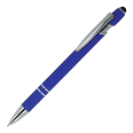 Penna in alluminio riciclato con clip robusta e inchiostro blu color blu