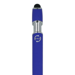 Penna in alluminio riciclato con clip robusta e inchiostro blu color blu sesta vista