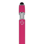 Penna in alluminio riciclato con clip robusta e inchiostro blu color rosa sesta vista