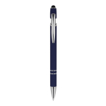 Penna in alluminio riciclato con clip robusta e inchiostro blu color blu scuro seconda vista