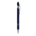 Penna in alluminio riciclato con clip robusta e inchiostro blu color blu scuro quinta vista