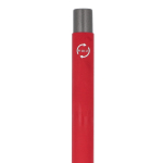 Penna in alluminio riciclato soft-touch con inchiostro blu color rosso sesta vista