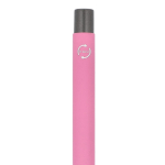 Penna in alluminio riciclato soft-touch con inchiostro blu color rosa sesta vista