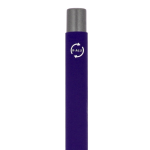 Penna in alluminio riciclato soft-touch con inchiostro blu color viola sesta vista