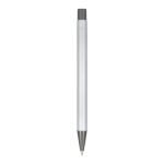 Penna in alluminio riciclato soft-touch con inchiostro blu quarta vista