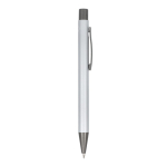 Penna in alluminio riciclato soft-touch con inchiostro blu quinta vista