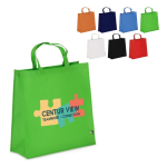 Borsa per trasporto in RPET con soffietto e manici corti 75 g/m²
