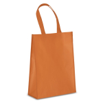 Borsa da trasporto in RPET con soffietto e manici medi 105 g/m² color arancione