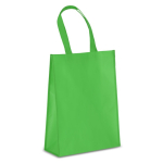 Borsa da trasporto in RPET con soffietto e manici medi 105 g/m² color lime