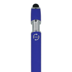 Penna in alluminio riciclato con clip robusta e inchiostro nero color blu sesta vista