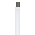 Penna a sfera in alluminio soft touch, corpo sottile e inchiostro nero color bianco sesta vista