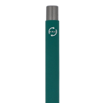 Penna a sfera in alluminio soft touch, corpo sottile e inchiostro nero color verde scuro sesta vista