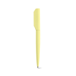 Penna in alluminio riciclato girevole con scrittura nera color giallo