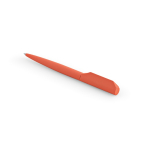 Penna in alluminio riciclato girevole con scrittura nera color rosa salmone quarta vista