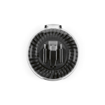 Cavo in plastica riciclata tutto in uno con ricarica rapida 60W color nero vista frontale