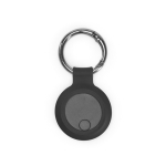 Localizzatore in plastica riciclata compatibile con Apple e Android color nero vista frontale