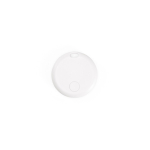 Localizzatore in plastica riciclata compatibile con Apple e Android color bianco seconda vista frontale