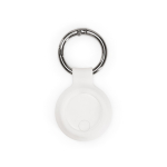 Localizzatore in plastica riciclata compatibile con Apple e Android color bianco vista frontale