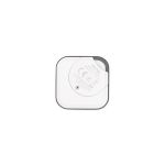 Localizzatore compatto in plastica riciclata per l’uso quotidiano color bianco vista posteriore