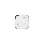 Localizzatore compatto in plastica riciclata per l’uso quotidiano color bianco vista frontale