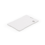 Localizzatore ultrasottile in plastica riciclata per portafoglio o portachiavi color bianco