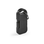 Caricatore portatile portachiavi ultracompatto in plastica riciclata 1.000mAh color nero