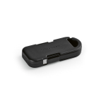 Caricatore portatile portachiavi ultracompatto in plastica riciclata 1.000mAh color nero seconda vista