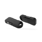 Caricatore portatile portachiavi ultracompatto in plastica riciclata 1.000mAh color nero quinta vista