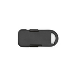 Caricatore portatile portachiavi ultracompatto in plastica riciclata 1.000mAh color nero vista posteriore