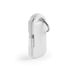 Caricatore portatile portachiavi ultracompatto in plastica riciclata 1.000mAh color bianco