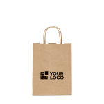 Borsa in carta kraft riciclata con certificazione FSC 115 g/m² vista principale