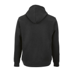 Felpa unisex in cotone biologico con cappuccio 300 g/m² color nero vista posteriore