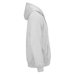 Felpa unisex in cotone biologico con cappuccio 300 g/m² color grigio chiaro seconda vista