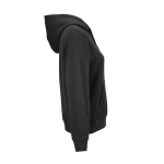 Felpa con cappuccio da donna in cotone biologico 300 g/m² Bondi color nero seconda vista