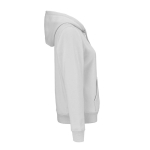 Felpa con cappuccio da donna in cotone biologico 300 g/m² Bondi color grigio chiaro seconda vista