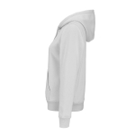 Felpa con cappuccio da donna in cotone biologico 300 g/m² Bondi color grigio chiaro terza vista