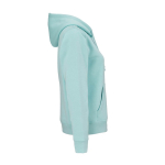 Felpa con cappuccio da donna in cotone biologico 300 g/m² Bondi color verde chiaro seconda vista