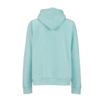 Felpa con cappuccio da donna in cotone biologico 300 g/m² Bondi color verde chiaro vista posteriore