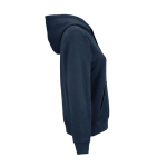Felpa con cappuccio da donna in cotone biologico 300 g/m² Bondi color blu mare seconda vista