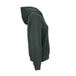 Felpa con cappuccio da donna in cotone biologico 300 g/m² Bondi color verde scuro seconda vista