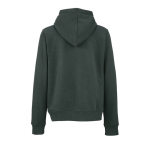 Felpa con cappuccio da donna in cotone biologico 300 g/m² Bondi color verde scuro vista posteriore