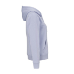 Felpa con cappuccio da donna in cotone biologico 300 g/m² Bondi color azzurro pastello seconda vista
