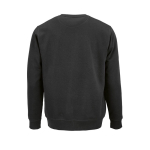 Felpa unisex in cotone biologico in pile spazzolato 300 g/m² Waikiki color nero vista posteriore
